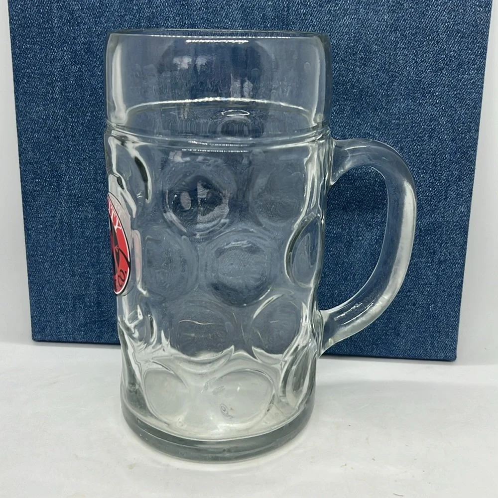 Giant 42oz Dimpled Glass Beer Mug Sin City Brewing Logo - Picture 4 of 8